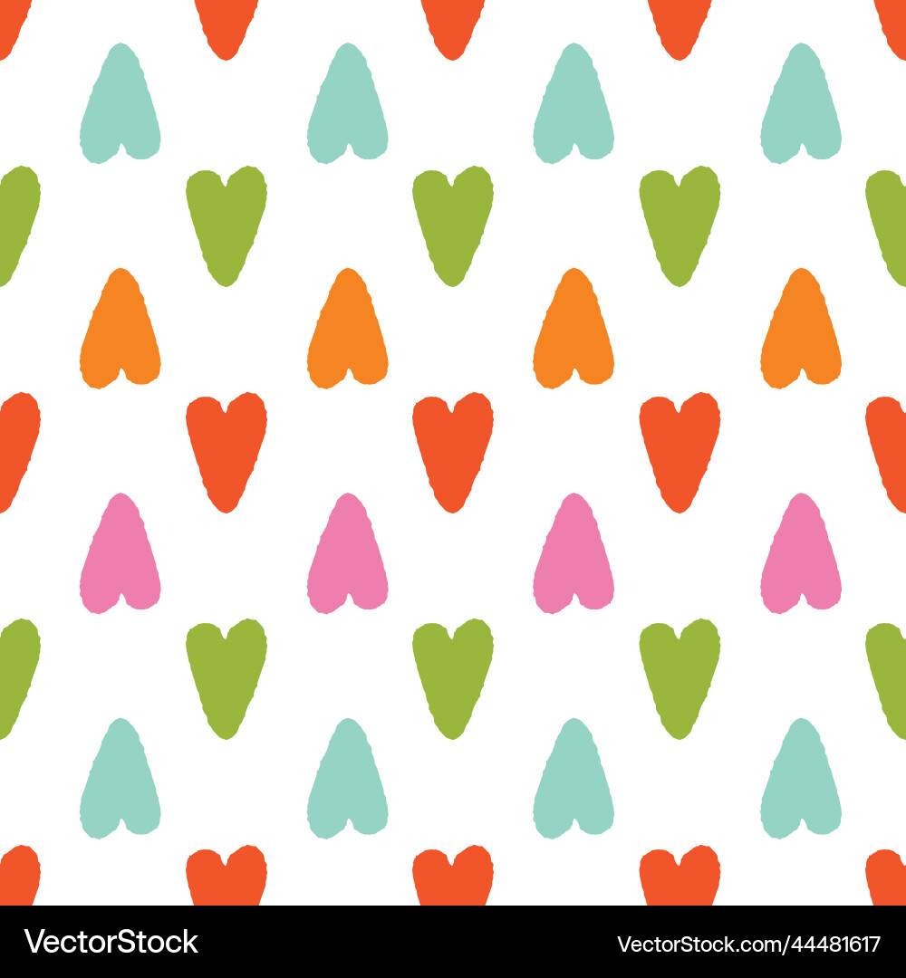 Heart back ground pattern seamless repeat Vector Image