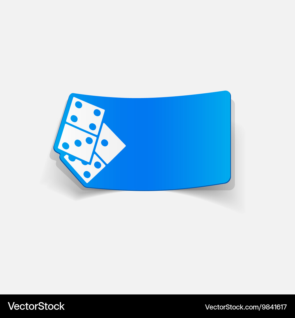 Realistic design element domino Vector Image