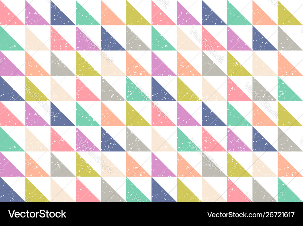 Retro Triangles Pattern vector image