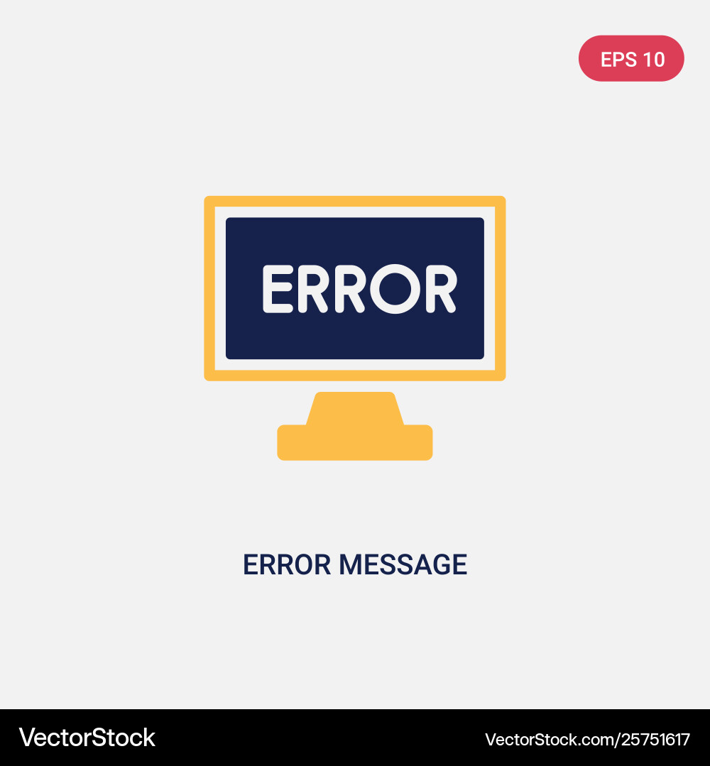 Two color error message icon from ultimate Two color error message icon from ultimate vector image