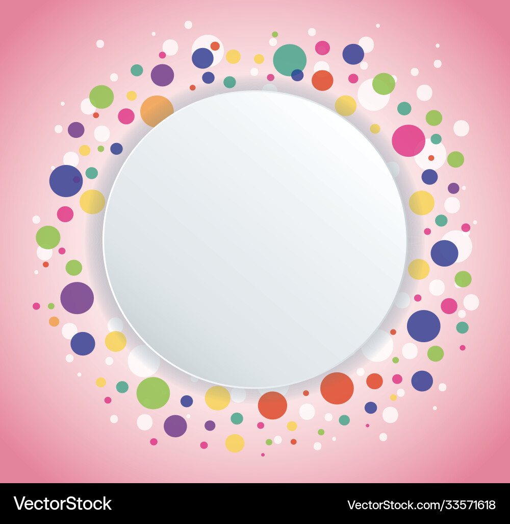 Abstract colorful round circle background Abstract colorful round circle background vector image