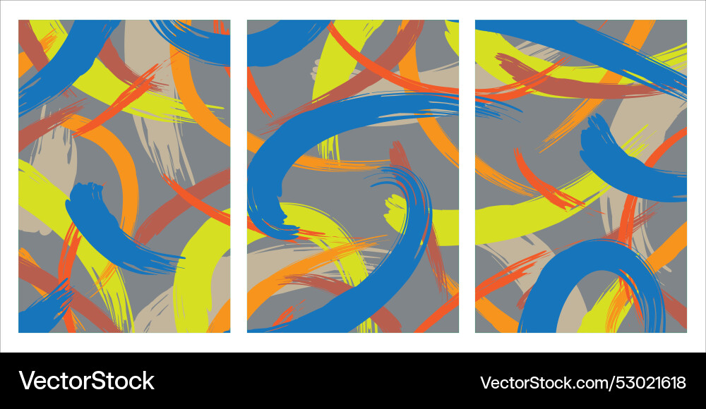 Abstract geometric seamless pattern with vertical Vector Image