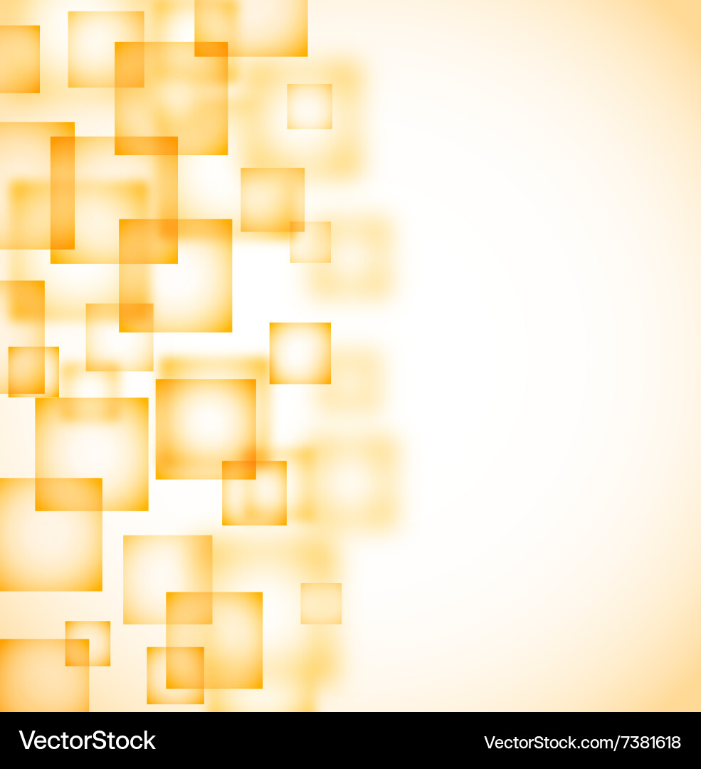 Abstract Yellow Square Background Vector Image