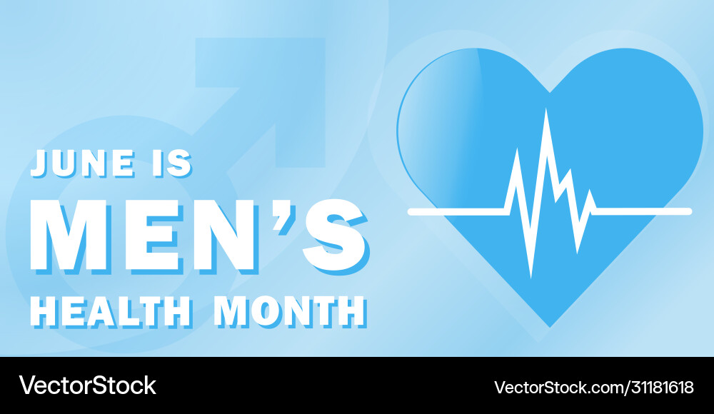 Banner for national month mens health Banner for national month mens health Vector Image