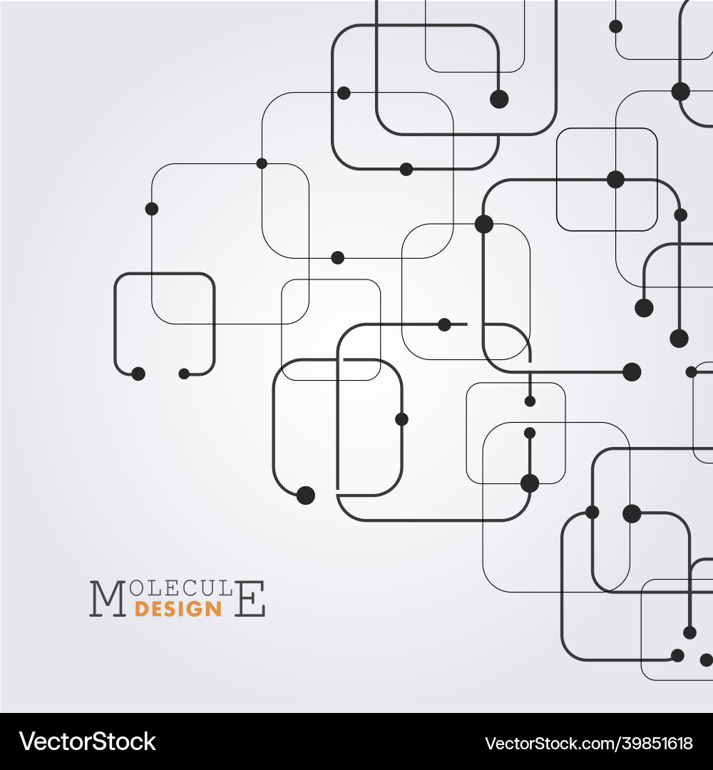 Chemistry web connect network lines Chemistry web connect network lines Vector Image