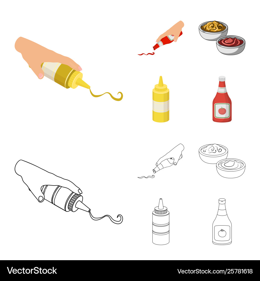 Design sauce and condiment symbol Vector Image