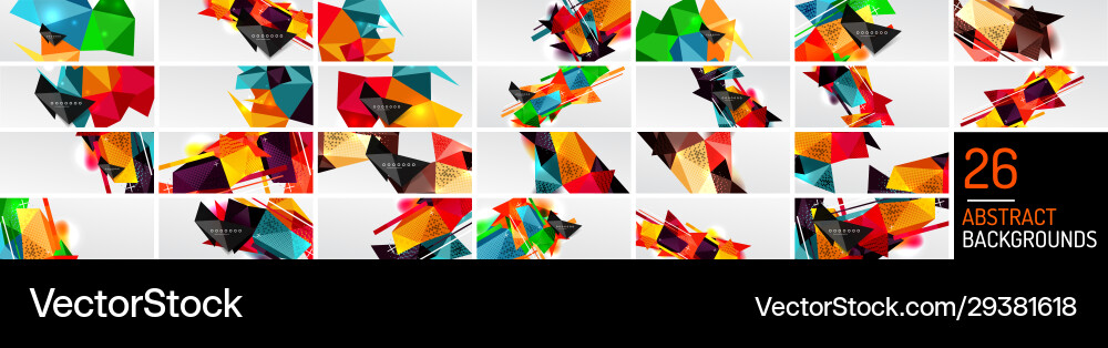 Dynamic Abstract Polygon Backgrounds vector image
