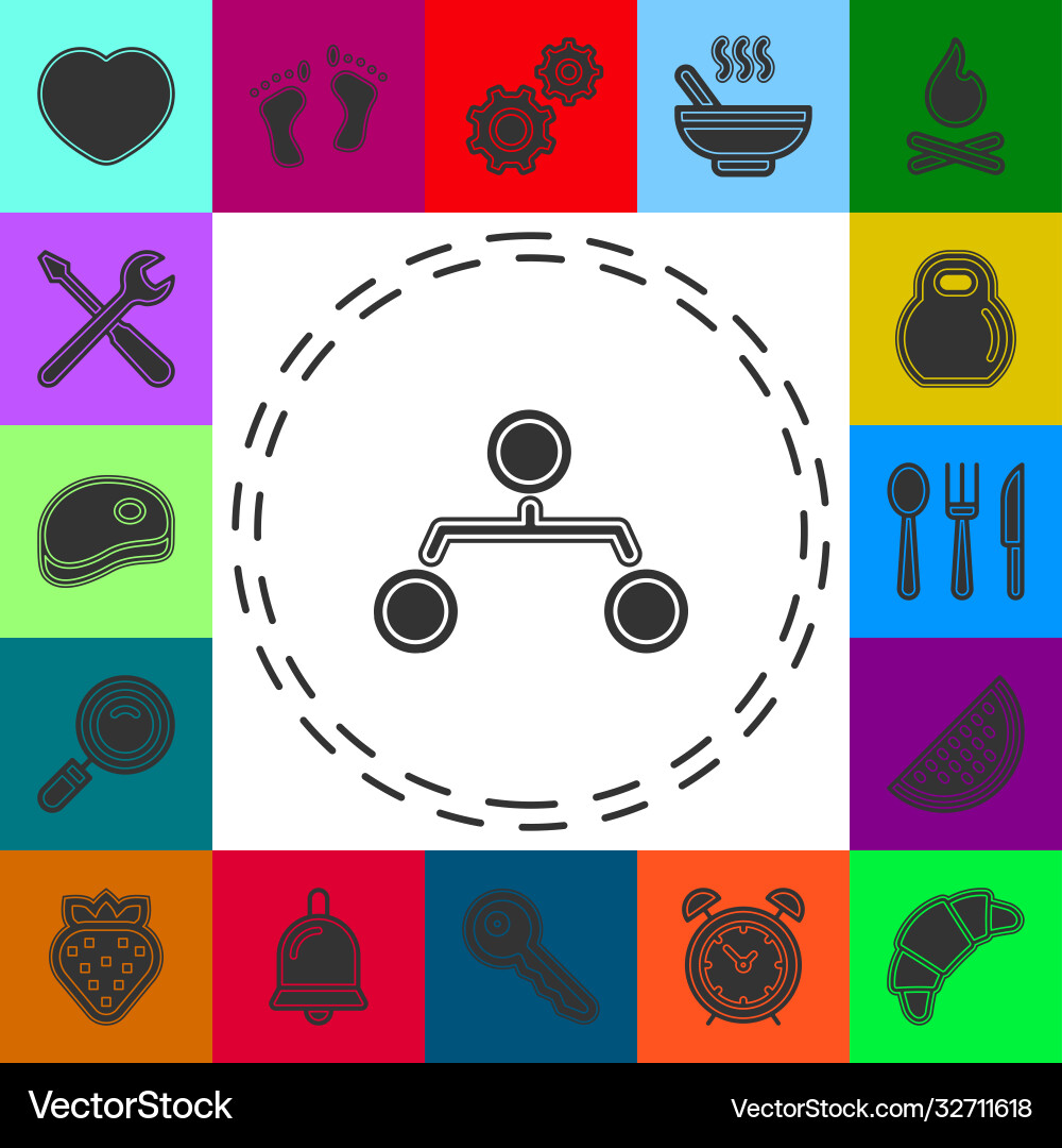 Organization chart icon - hierarchy structure Organization chart icon - hierarchy structure vector image