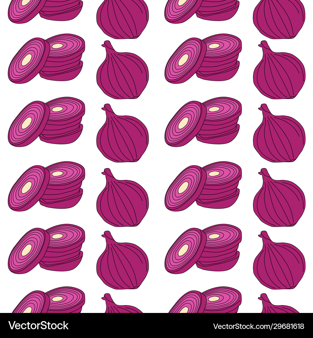Seamless pattern shallot background Seamless pattern shallot background Vector Image