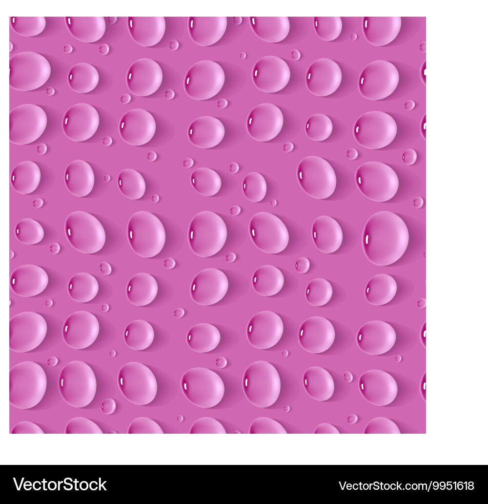 Seamless realistic pattern with drops Vector Image
