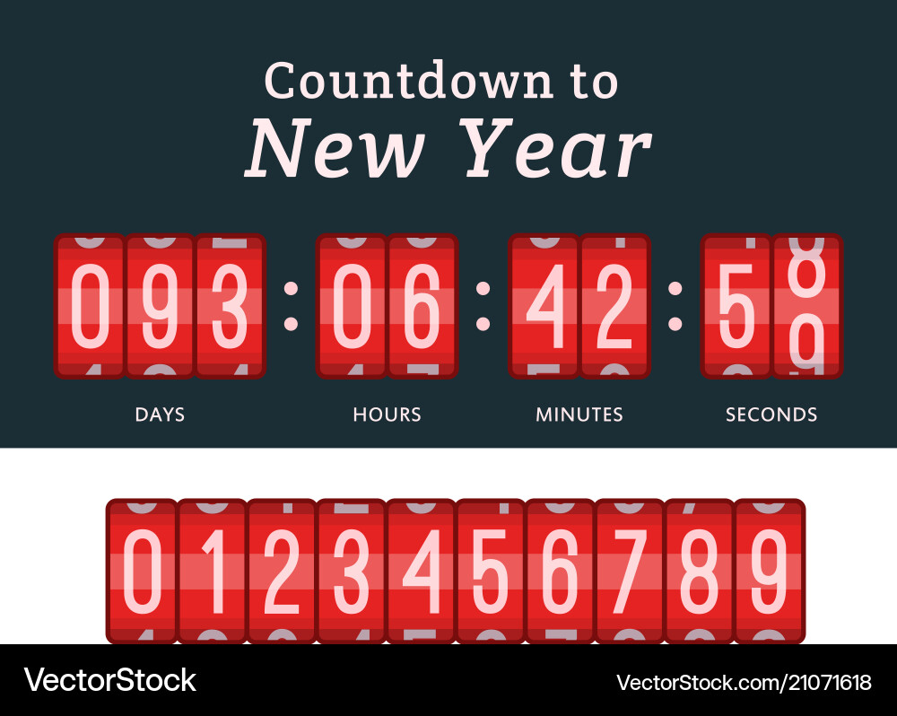 Timer clocks watch stopwatch countdown vector image