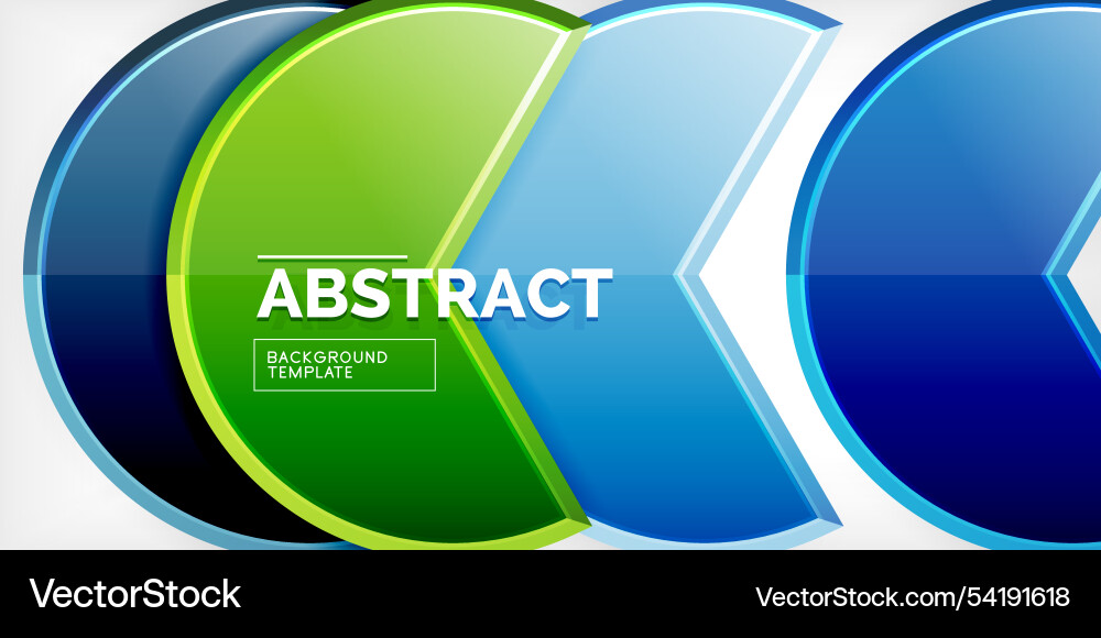 Trendy round shapes with triangular angle design vector image