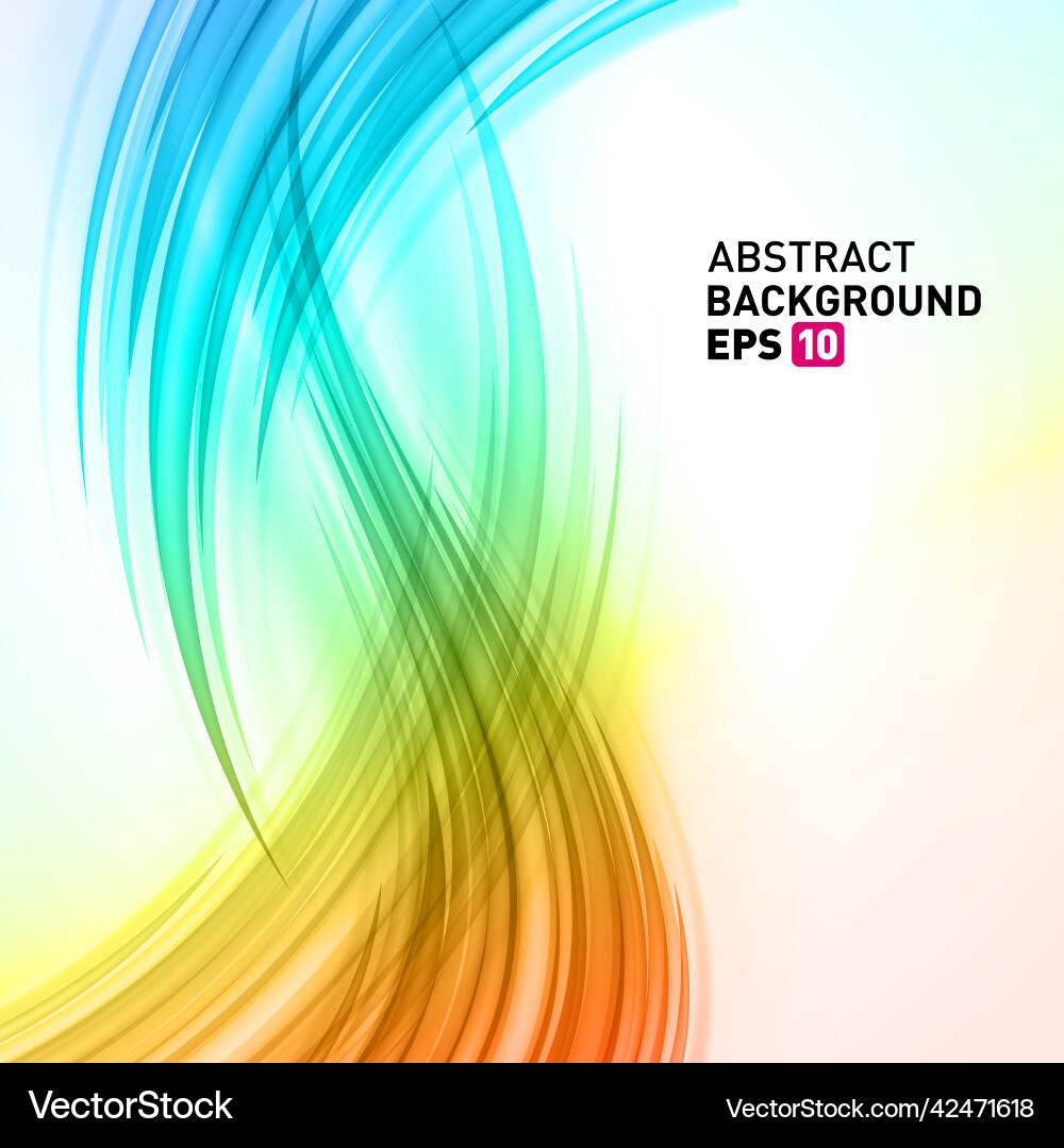 Vertical flame curved lines vivid gradient flow Vertical flame curved lines vivid gradient flow vector image