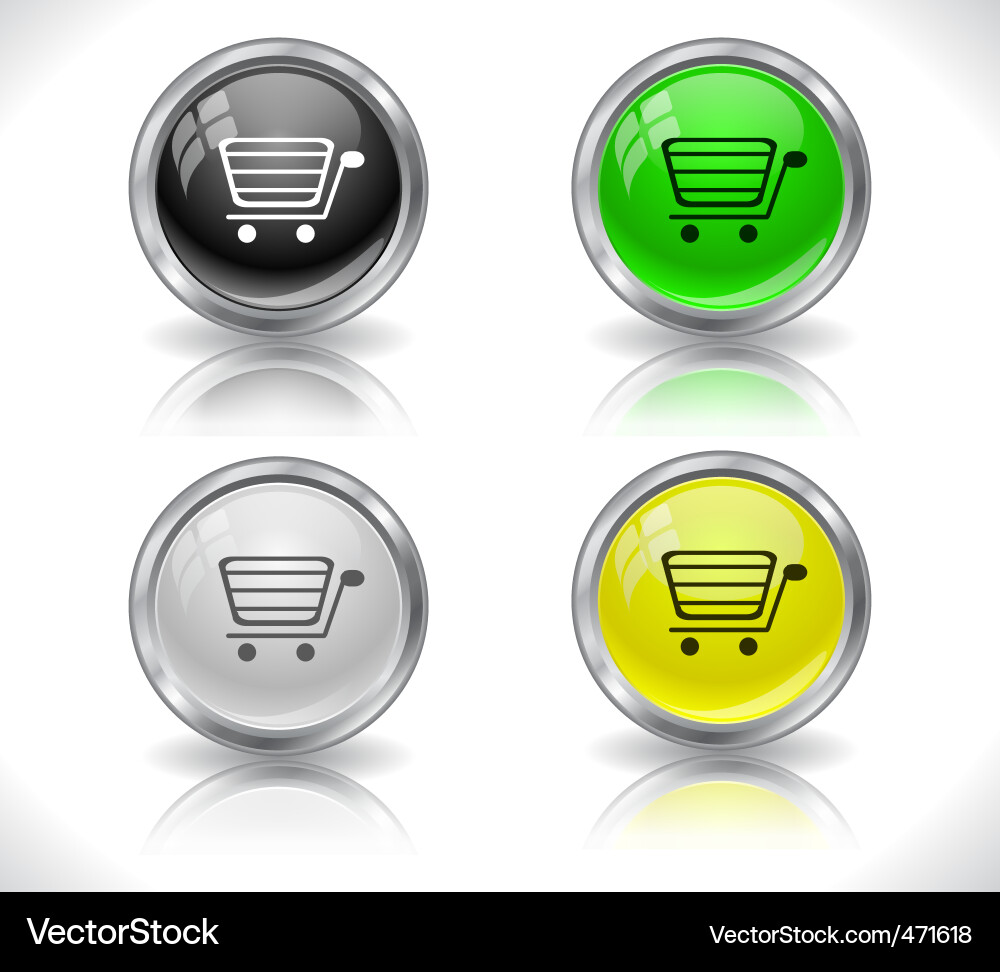 Website buttons vector image