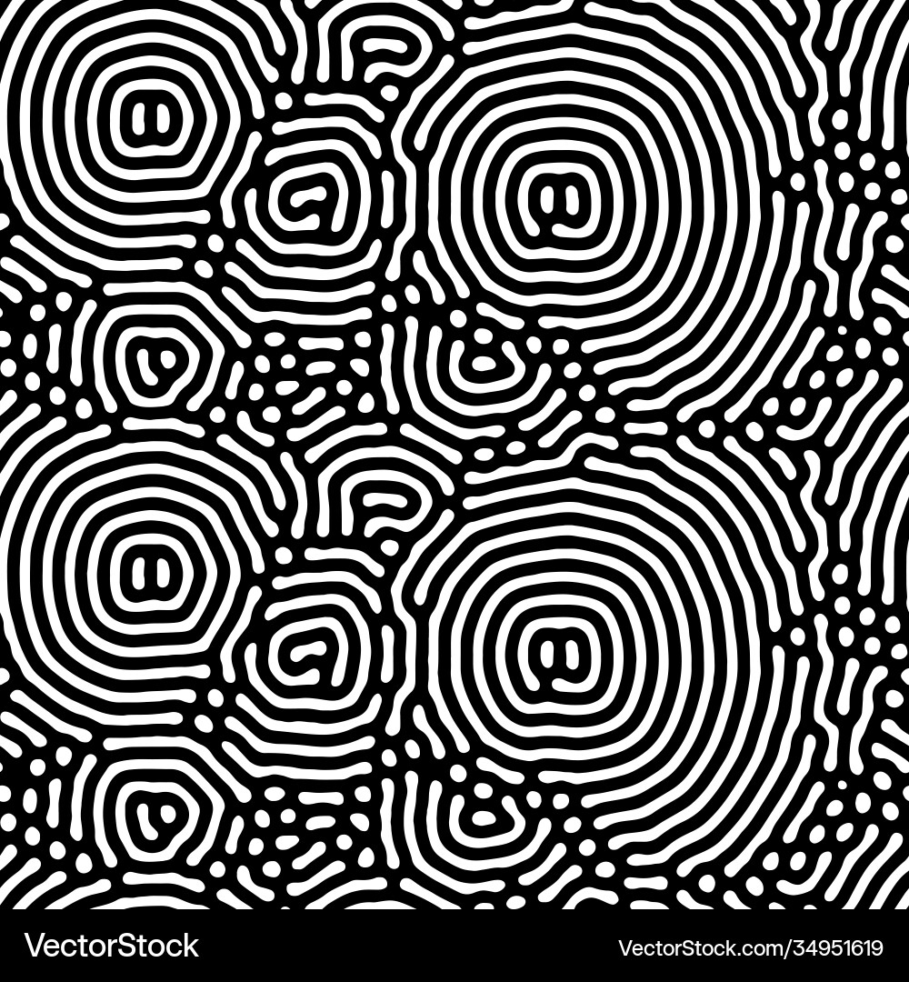Abstract Chaotic Circular Pattern vector image