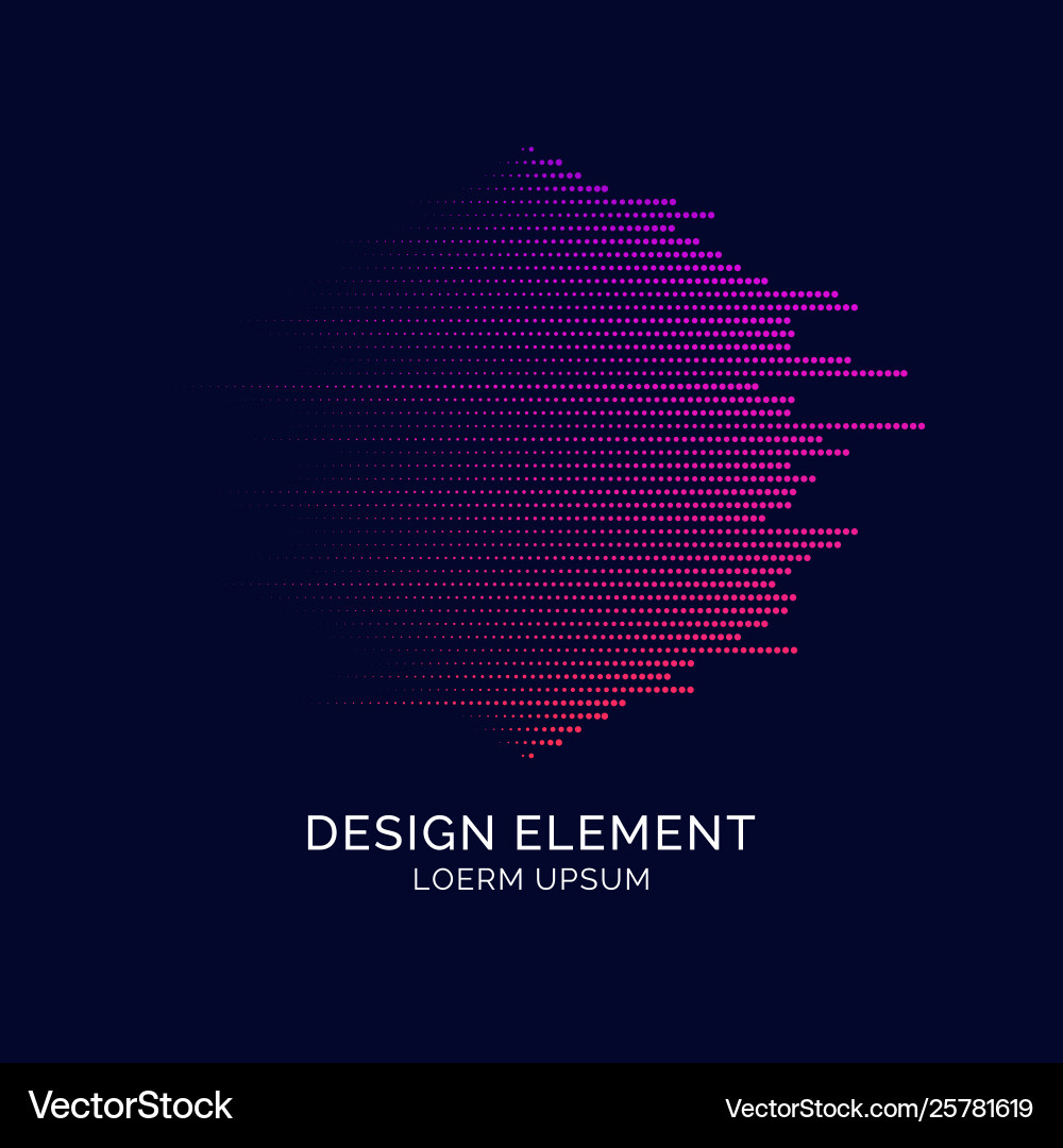 Abstract elements with dynamic lines and particles Abstract elements with dynamic lines and particles vector image