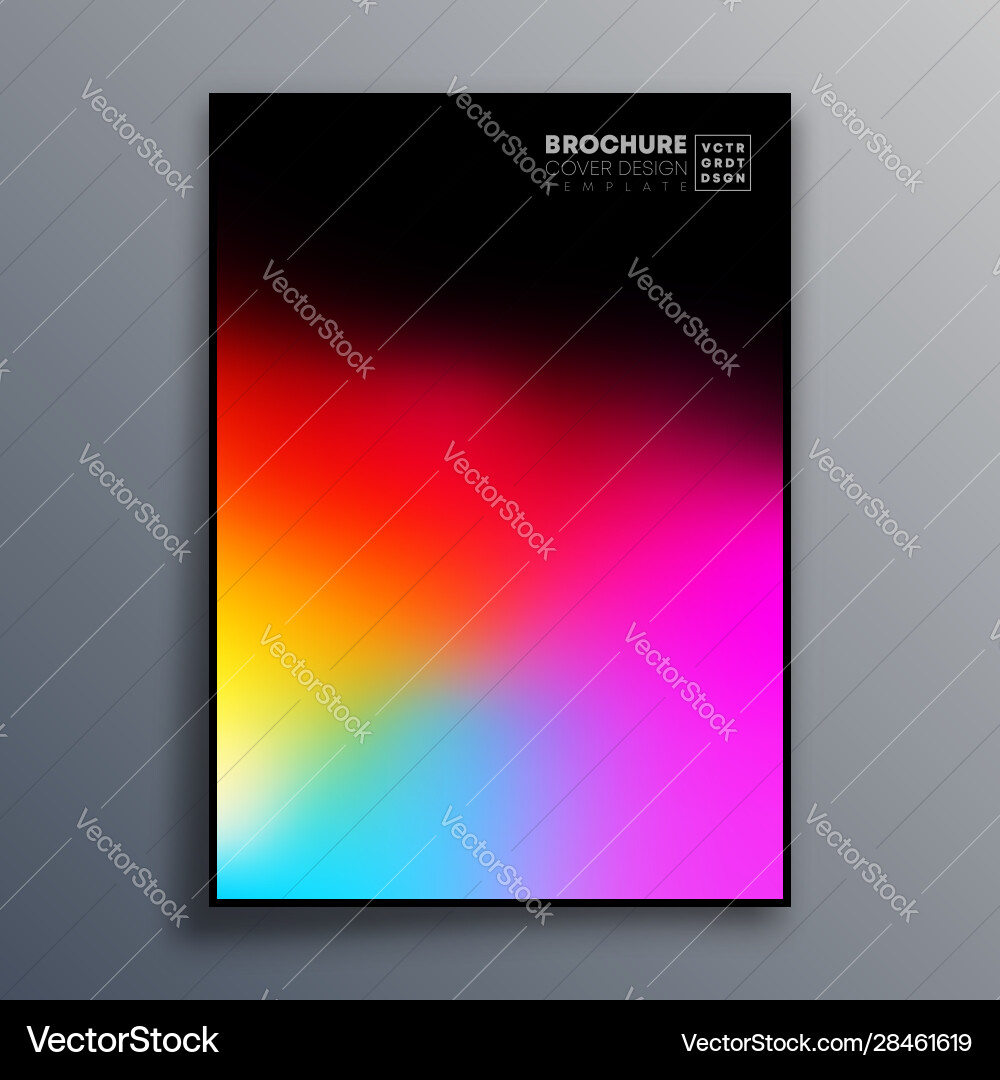 Abstract poster design with colorful gradient Abstract poster design with colorful gradient Vector Image