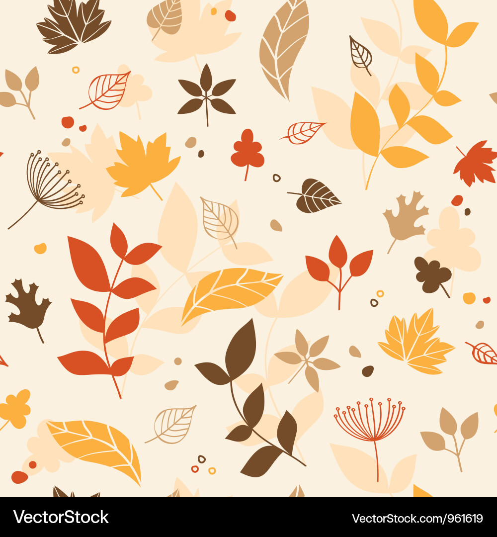 Autumn Leaf Pattern vector image