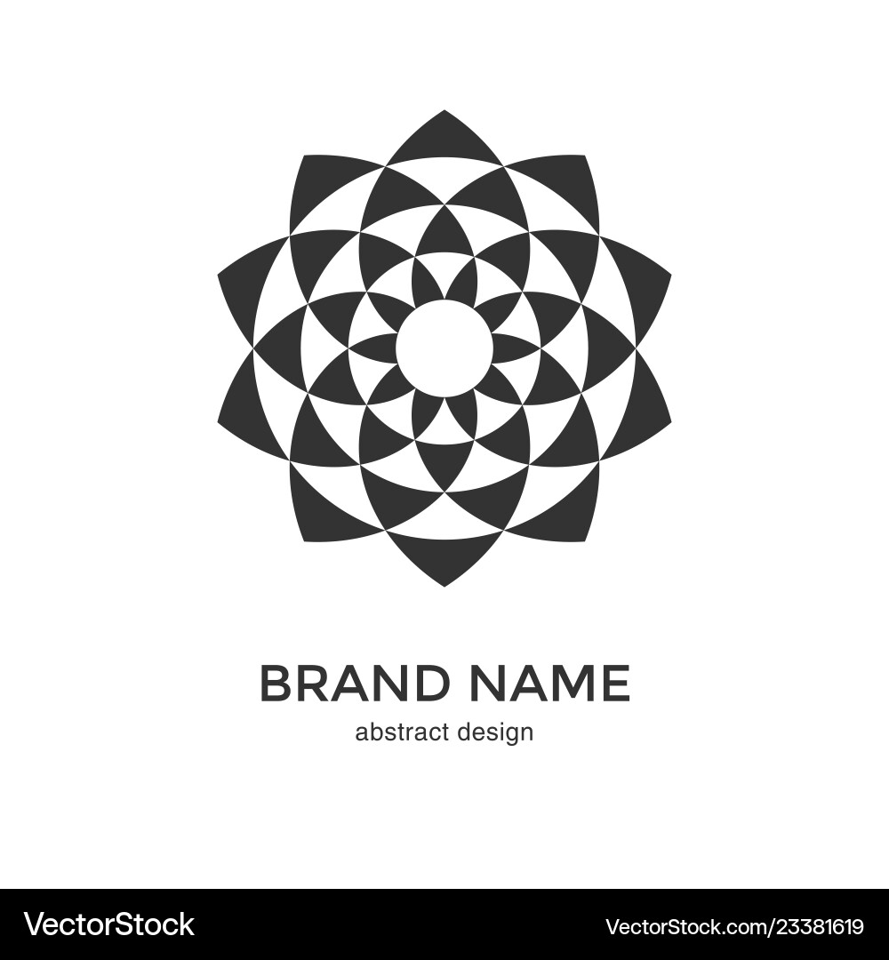 Circular fractal design element Circular fractal design element vector image
