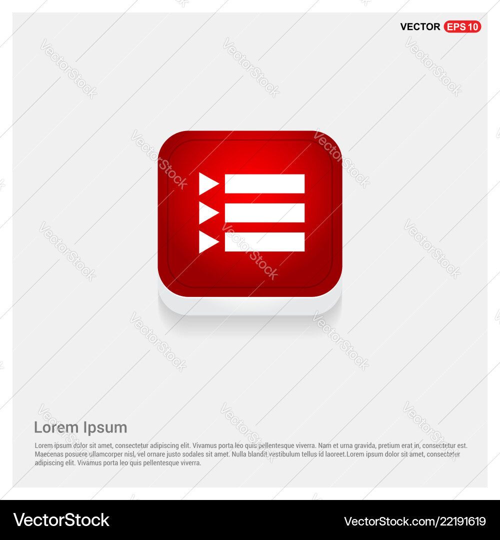 Document align icon vector image