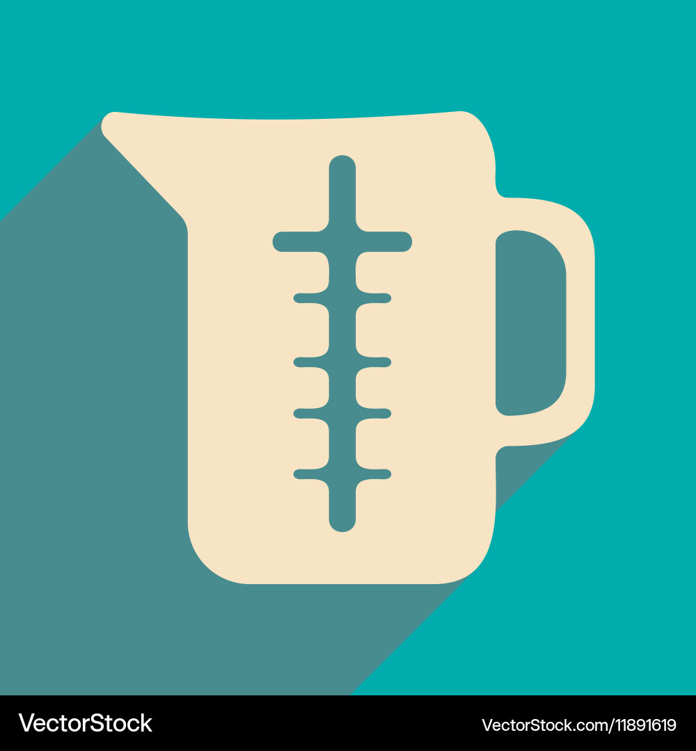Flat with shadow icon and mobile application Vector Image
