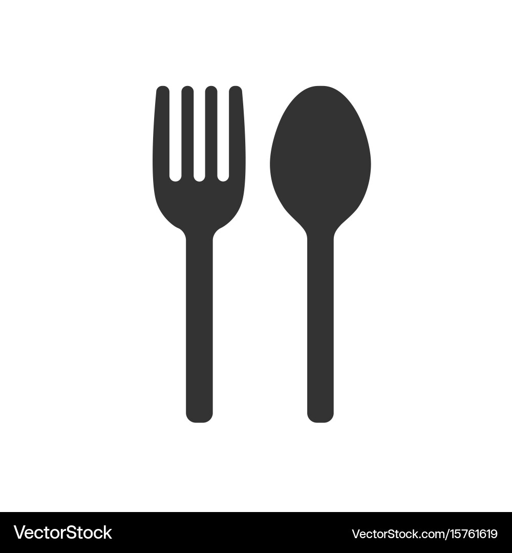 Fork and Spoon Restaurant Icon Vector Image