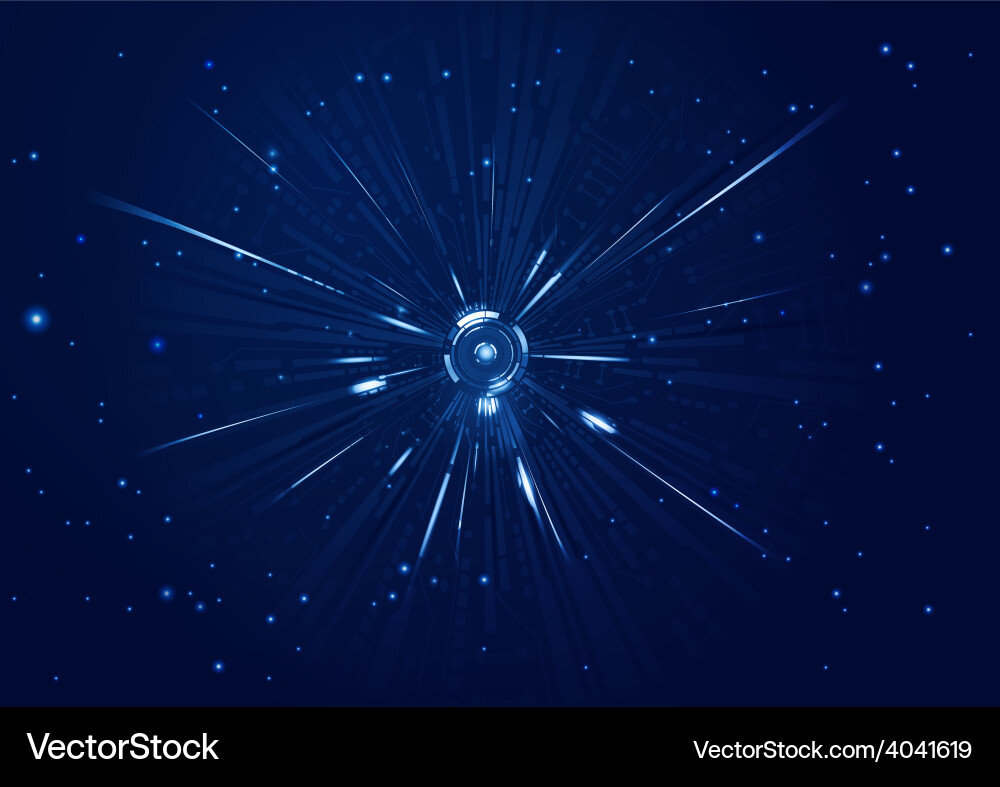Futuristic Tech Space Background Vector Image