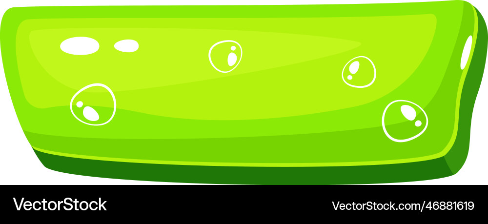 Glossy web game button vector image