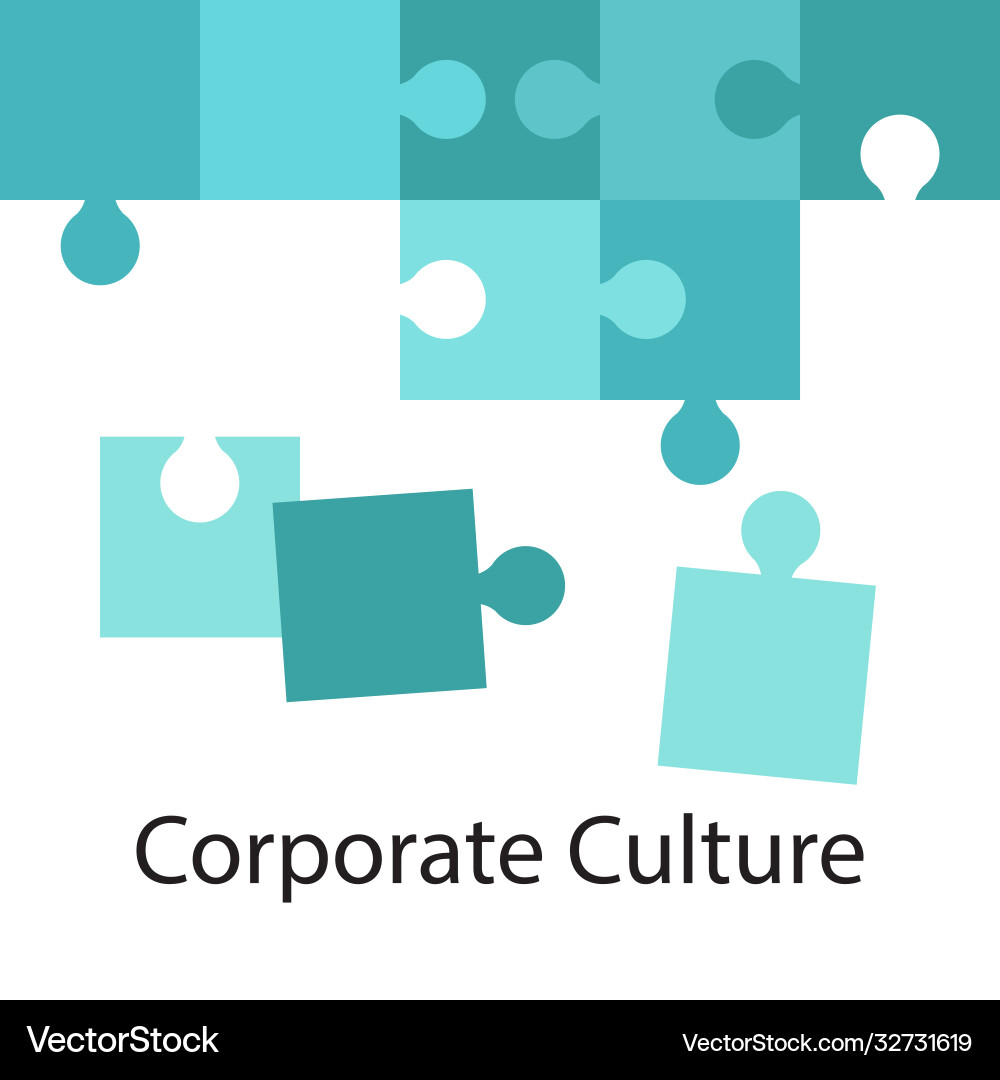 Puzzle teamwork and unity partnership Vector Image