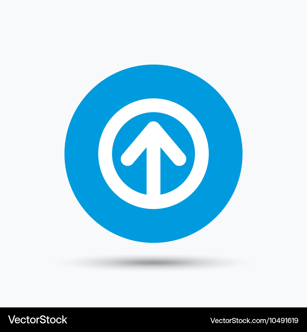 Upload icon load internet data sign Vector Image