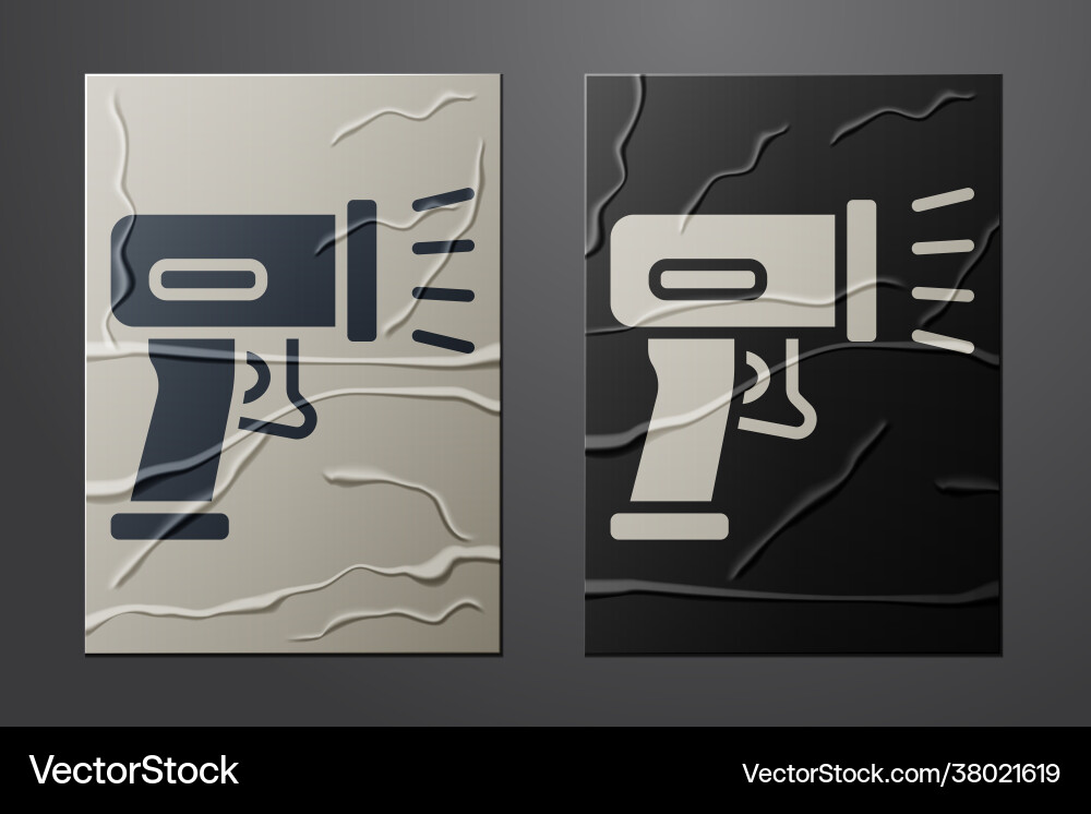 White scanner scanning bar code icon isolated White scanner scanning bar code icon isolated vector image