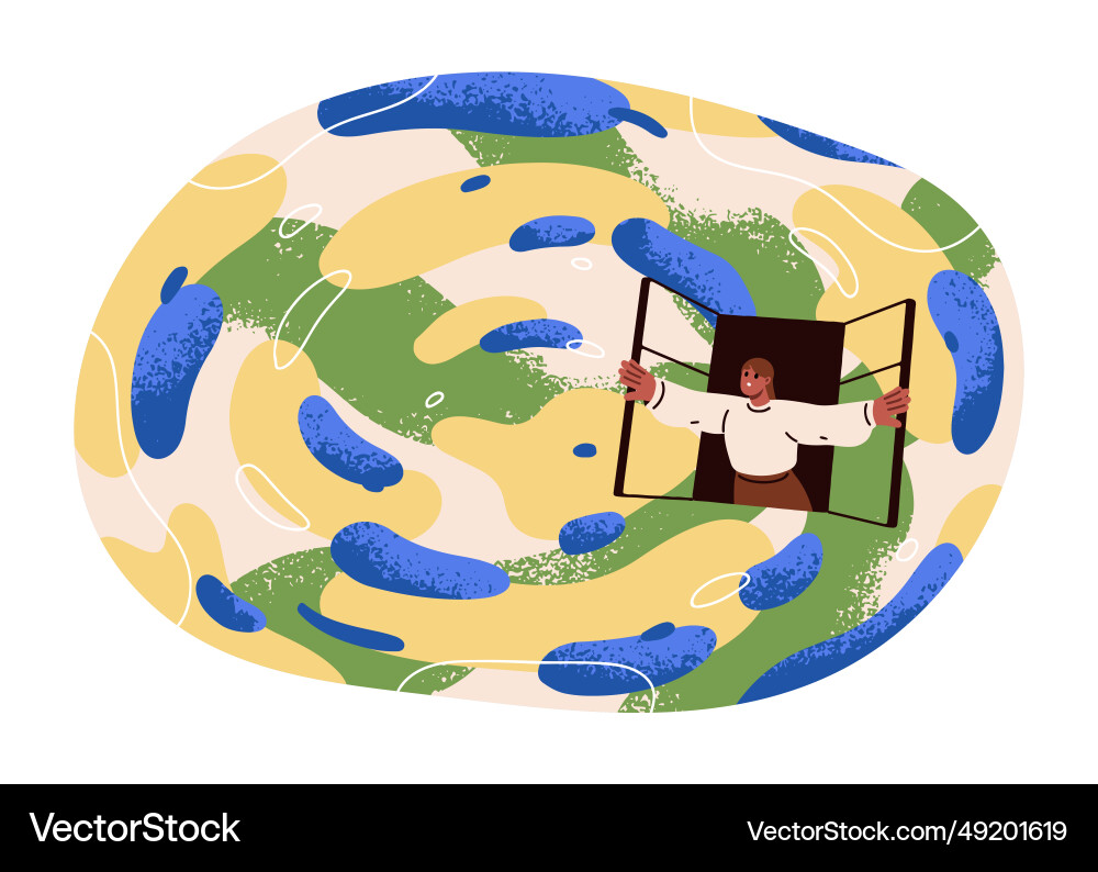 Window Discovery: Exploring the Unknown vector image
