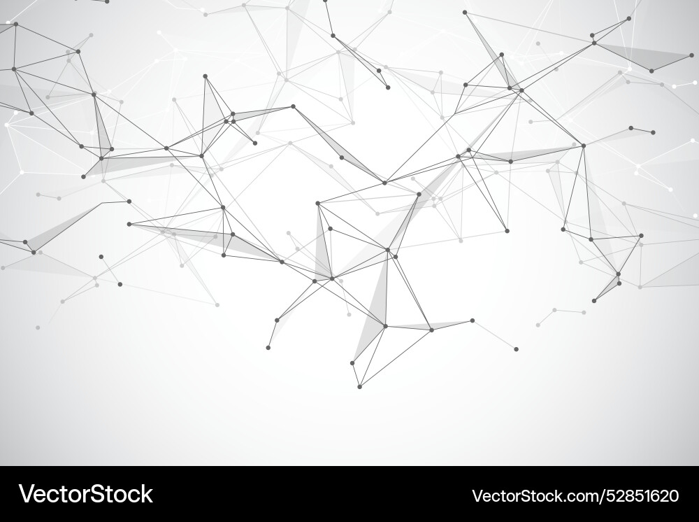 Abstract tech network connection dots digital Abstract tech network connection dots digital vector image