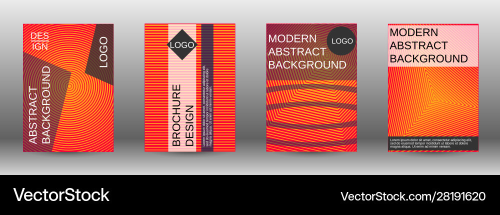 Creative backgrounds with abstract gradient linear vector image