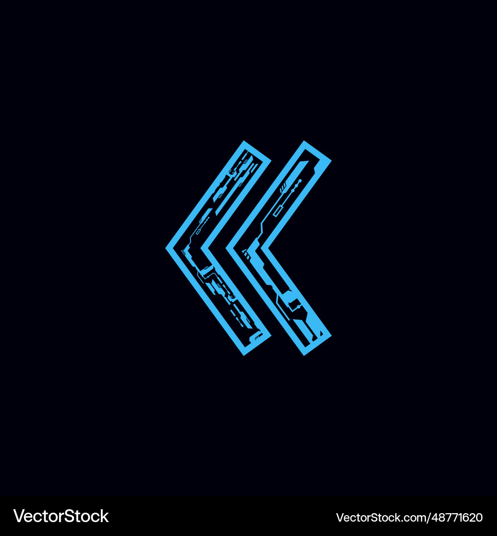 Directory pointer in futuristic technology style Directory pointer in futuristic technology style vector image