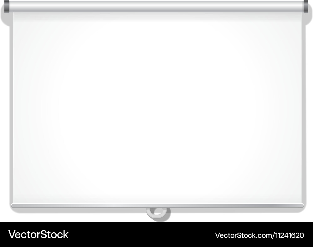 Empty Projection Screen Vector Image