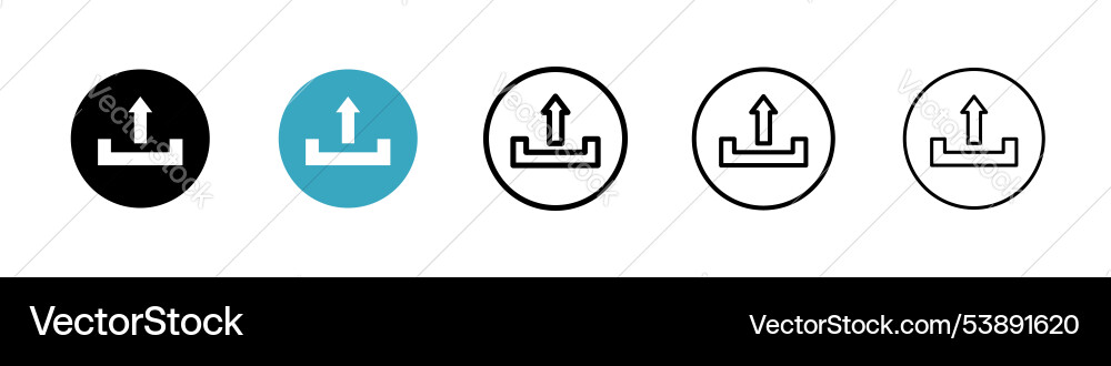 Export icon set Export icon set vector image