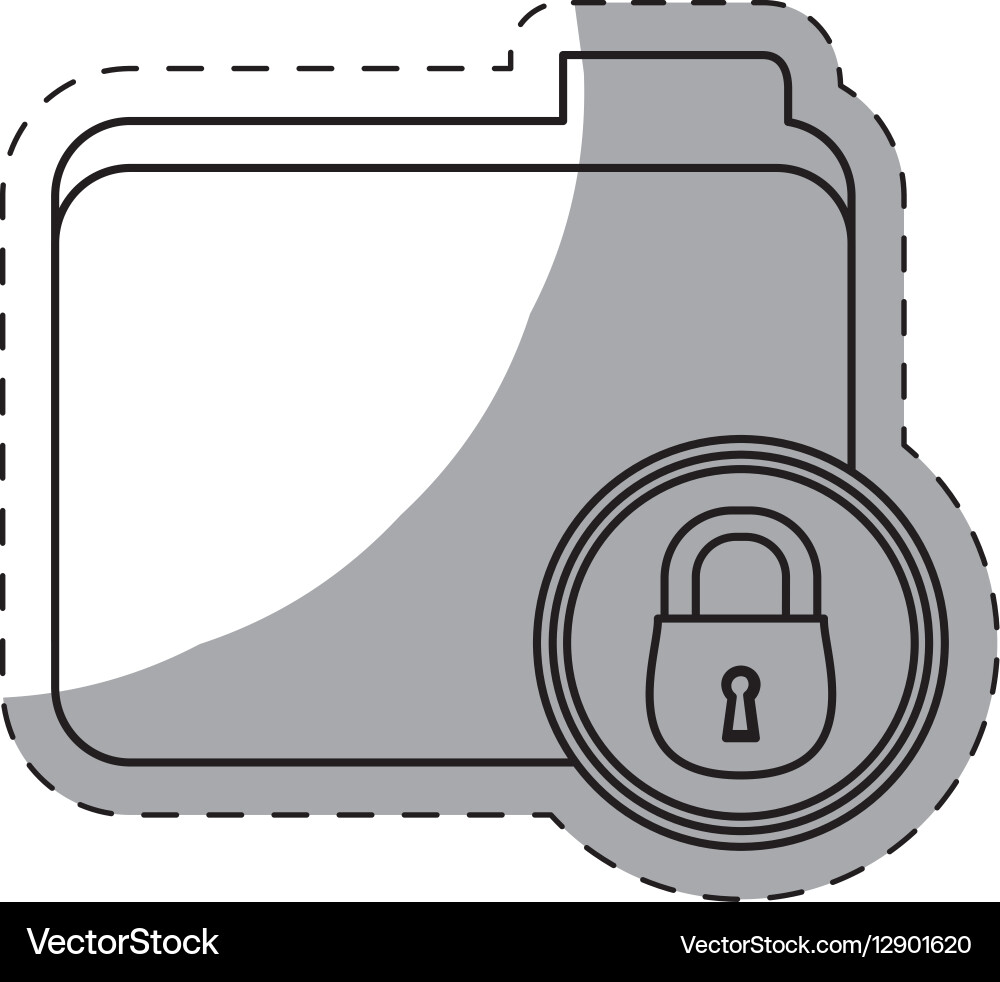 Figure file data center security Vector Image