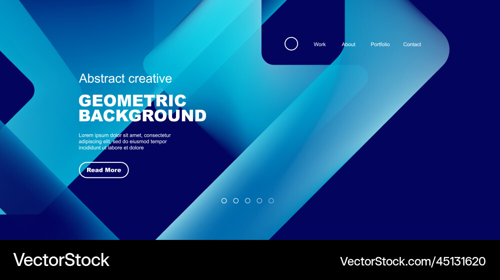 Fluid gradient triangles landing page background Fluid gradient triangles landing page background vector image