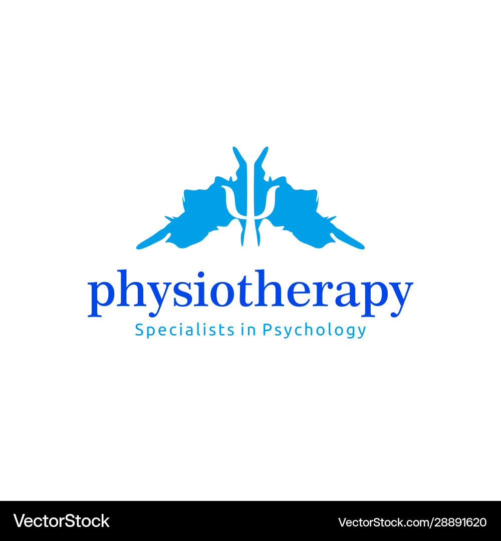 Physiotherapy psychology logo ideas inspiration Physiotherapy psychology logo ideas inspiration vector image