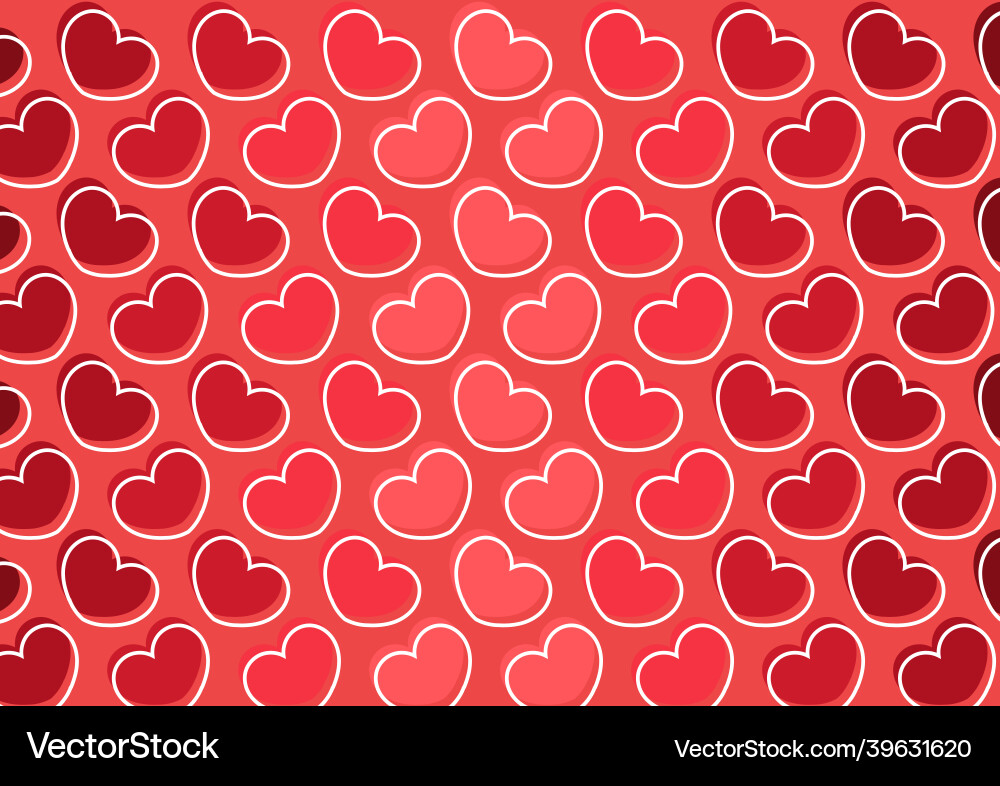 Pink heart background on white Pink heart background on white vector image