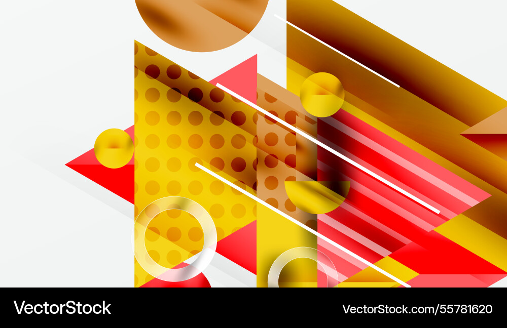 Sleek abstract background - layered triangles Vector Image