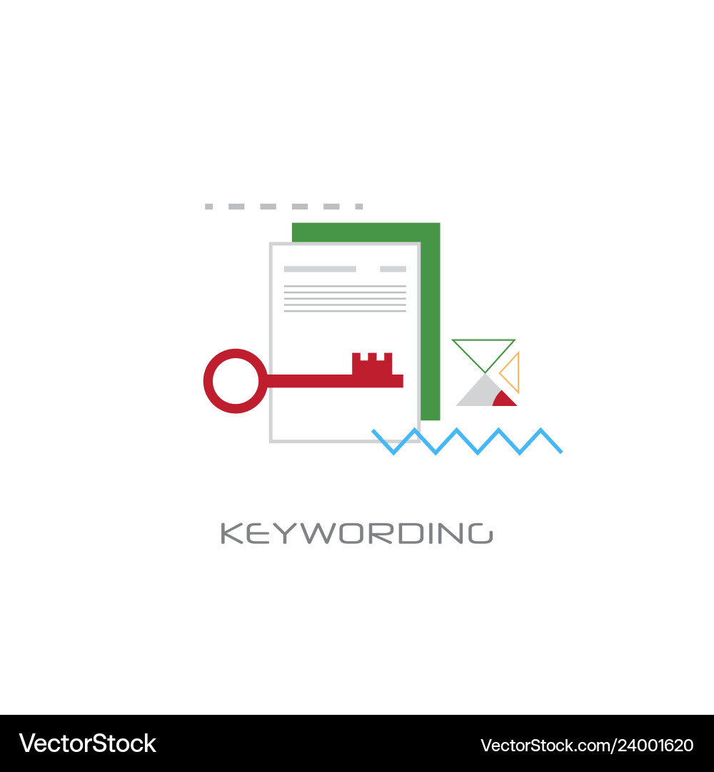 Web Optimization Keywords vector image