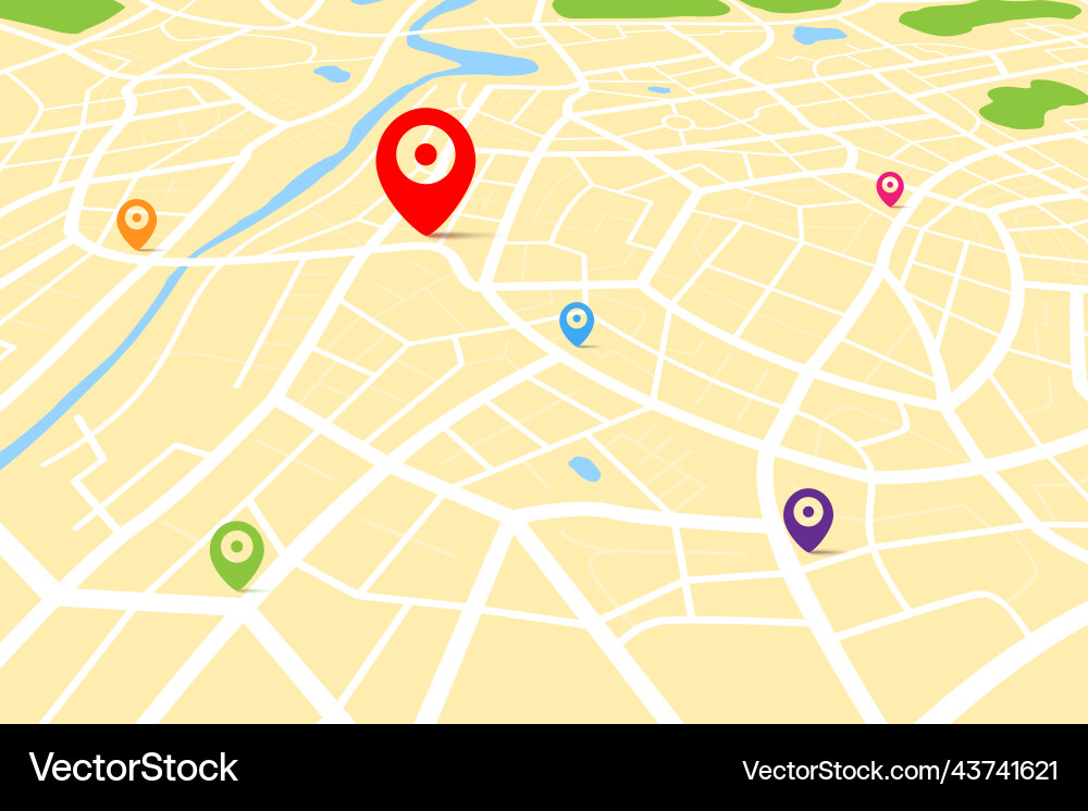 3d map with gps destination target point 006 3d map with gps destination target point 006 vector image