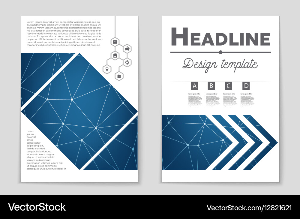 Abstract layout background set for art vector image