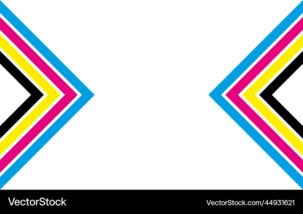 Abstract print background with arrows in cmyk Abstract print background with arrows in cmyk vector image