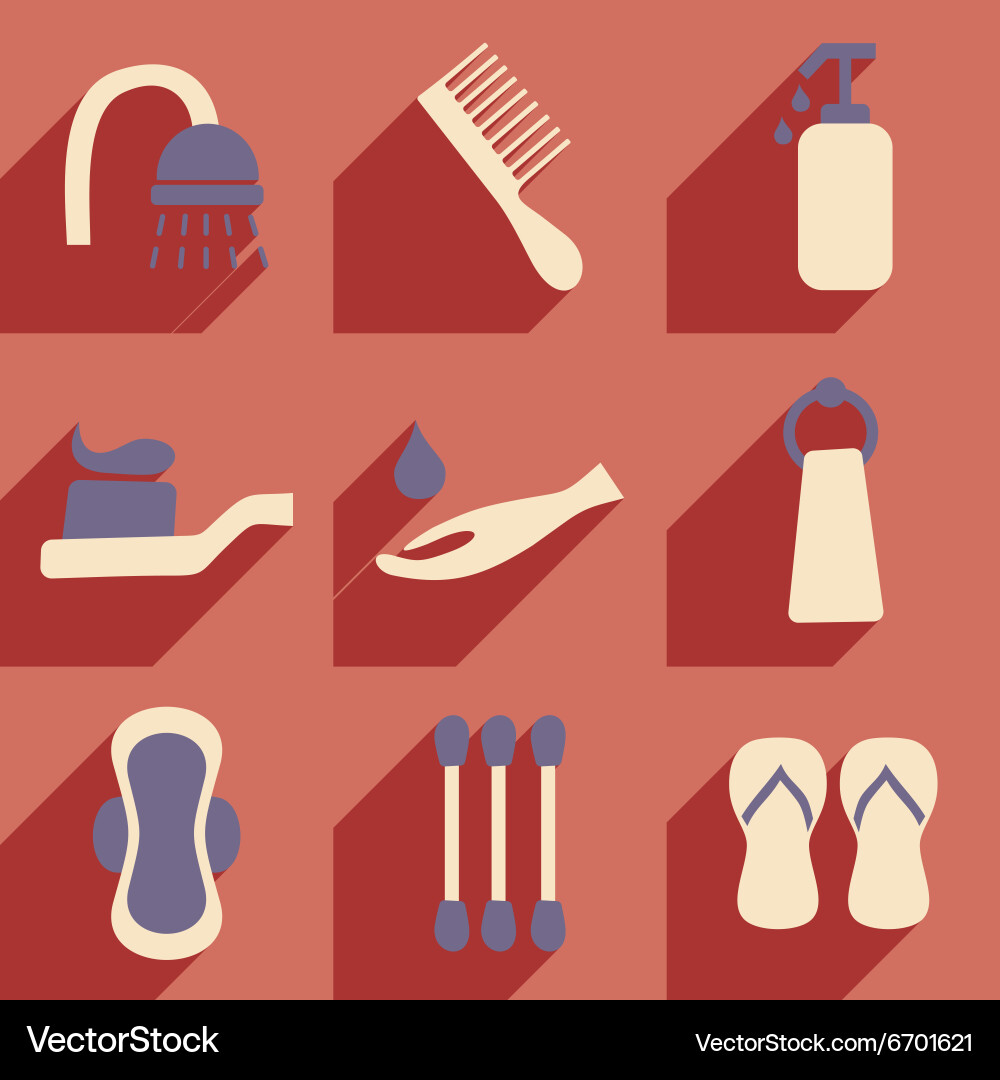 Flat with shadow concept and mobile application vector image