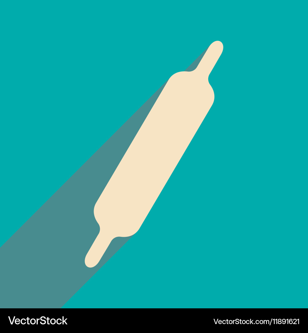 Flat with shadow icon and mobile application Vector Image
