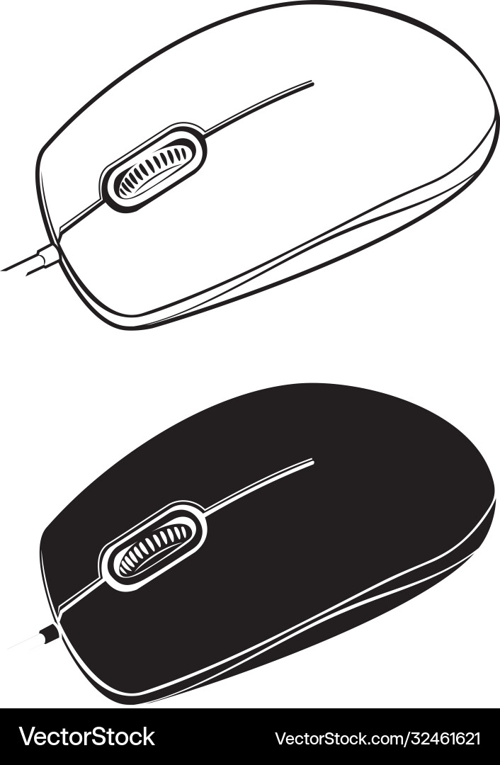 Optical mouse Royalty Free Vector Image - VectorStock