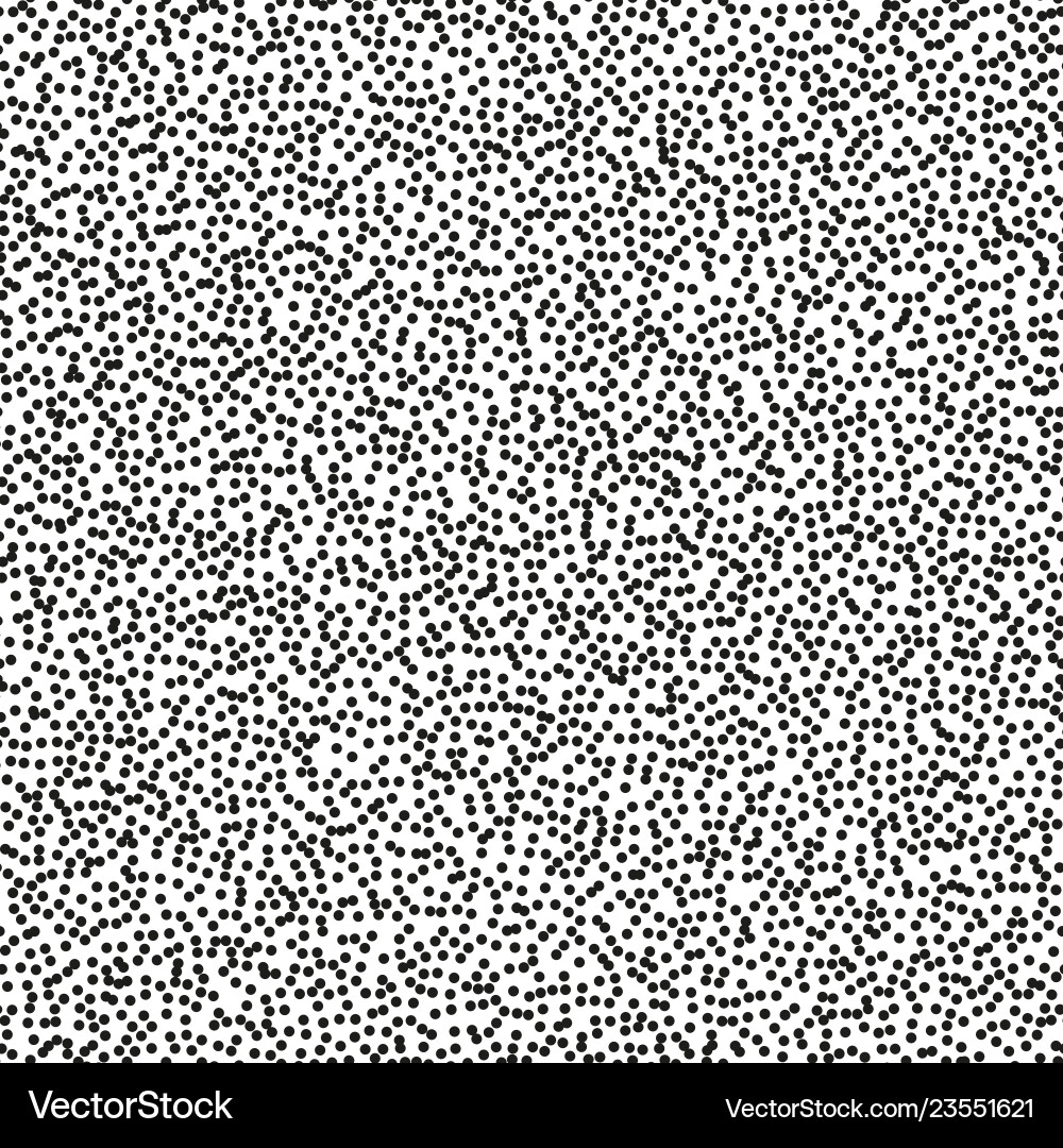 Pointillism middle density seamless dots pattern Pointillism middle density seamless dots pattern vector image